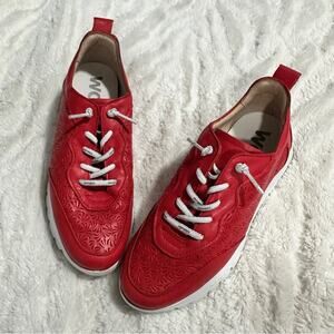 Wonders Size 37 US Size 7 Red Tennis Shoes Sneakers Comfy Lightweight Athletic